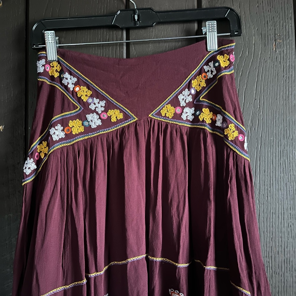 Free People Diamond Meadows Maxi Skirt Sz 0 - Picture 2 of 7